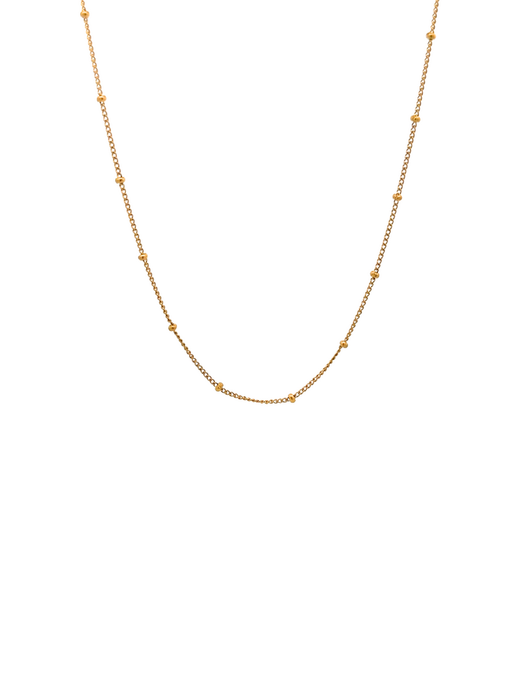 Collar Dorado Mini Bolitas