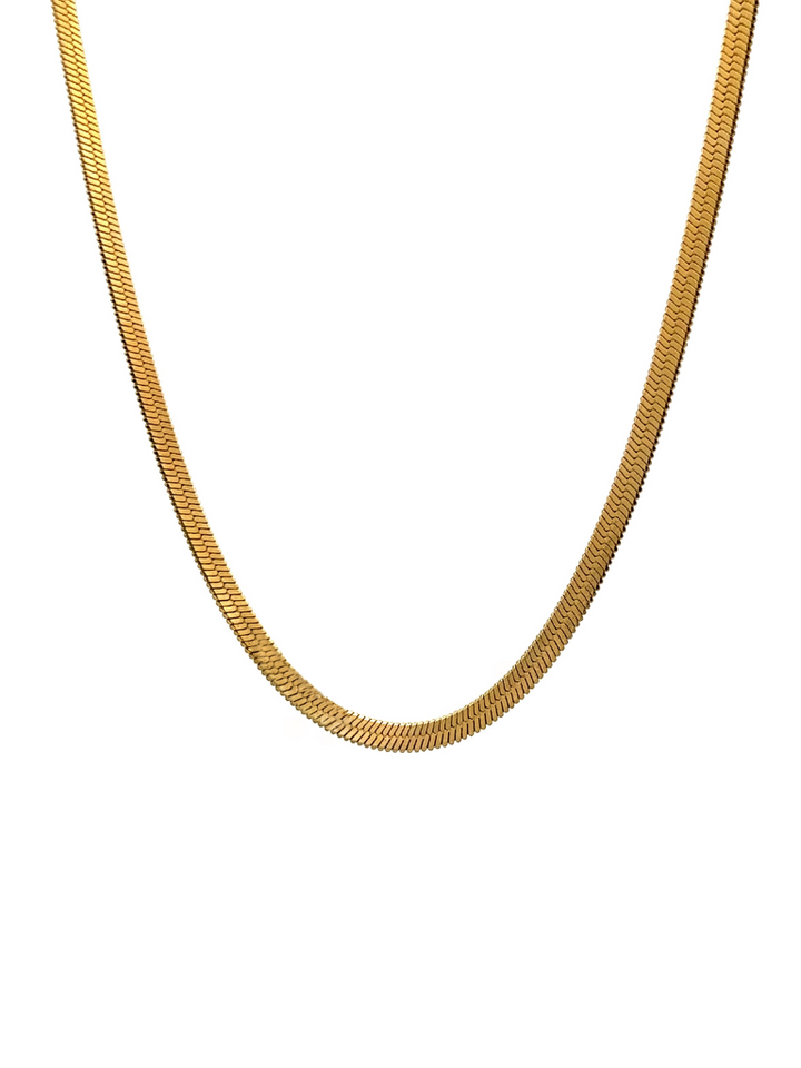 Collar Planchado Dorado 3 mm