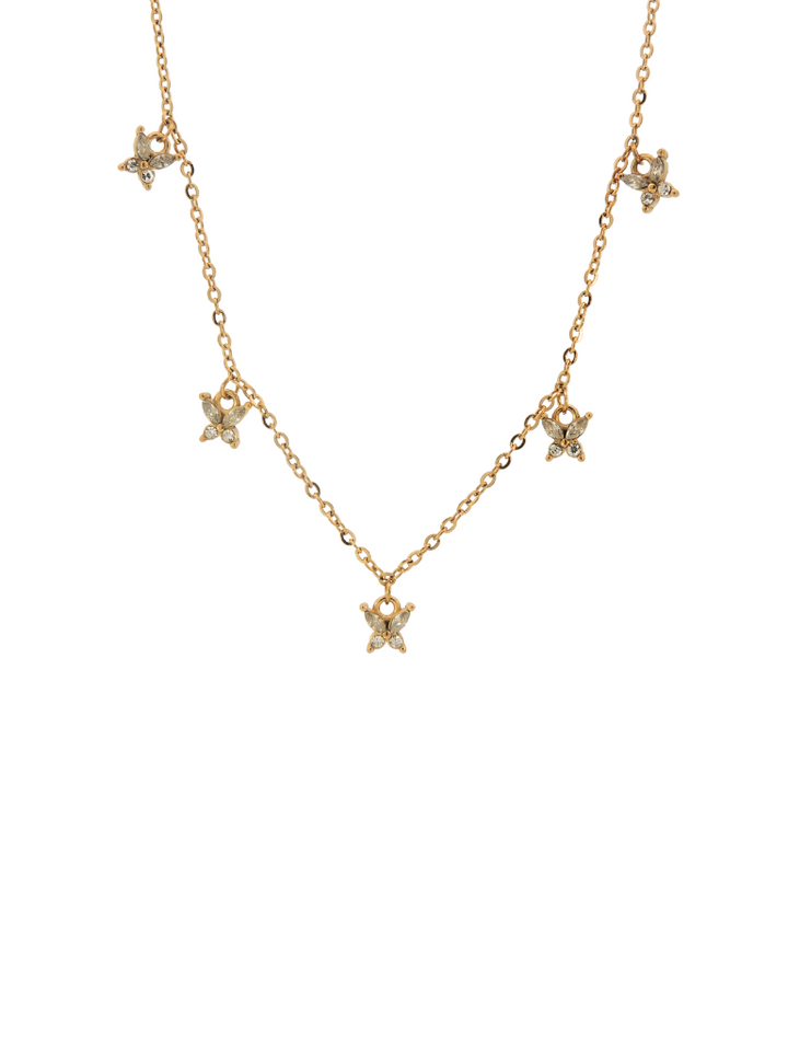 Collar Mariposas Con Zirconias