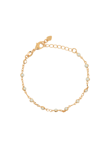 Pulsera Perlitas Con Bisel