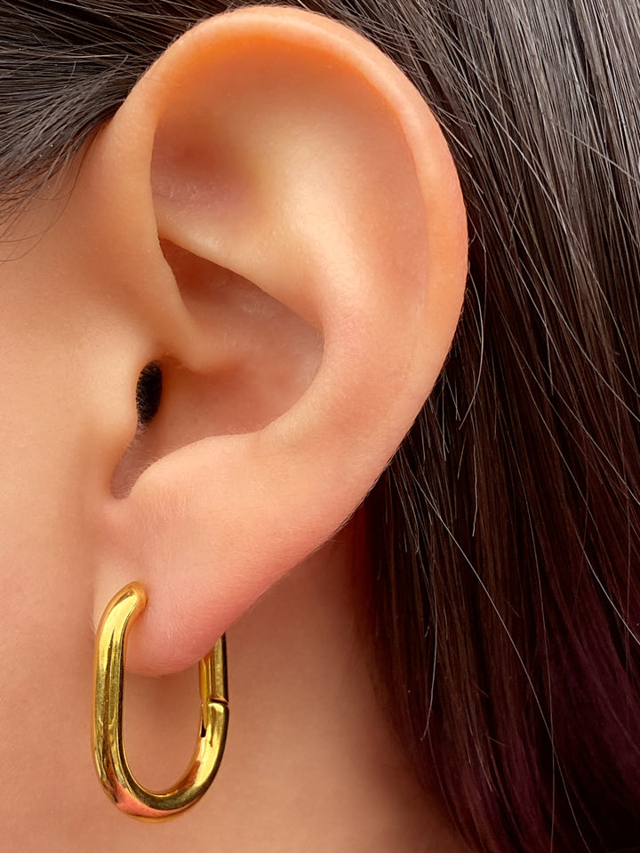 Par Arracada 2 en 1 Con Dije Trenzado