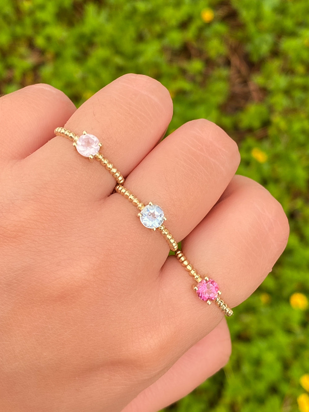 Anillo Cuarzo Oro 10K