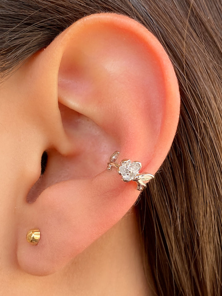 Ear Cuff Flor con Petalos