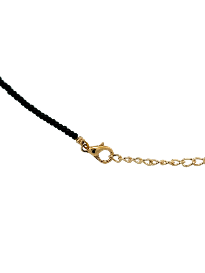 Choker Chaquiras Negras Inicial