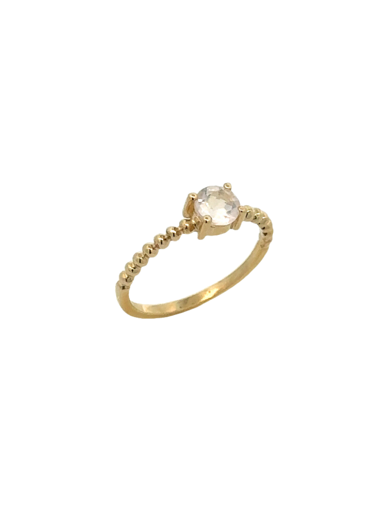 Anillo Cuarzo Oro 10K