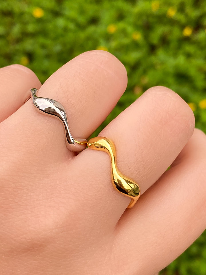 Anillo Ondulado Semi Ajustable