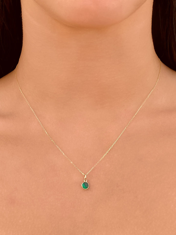 Collar Birthstone Oro 14k