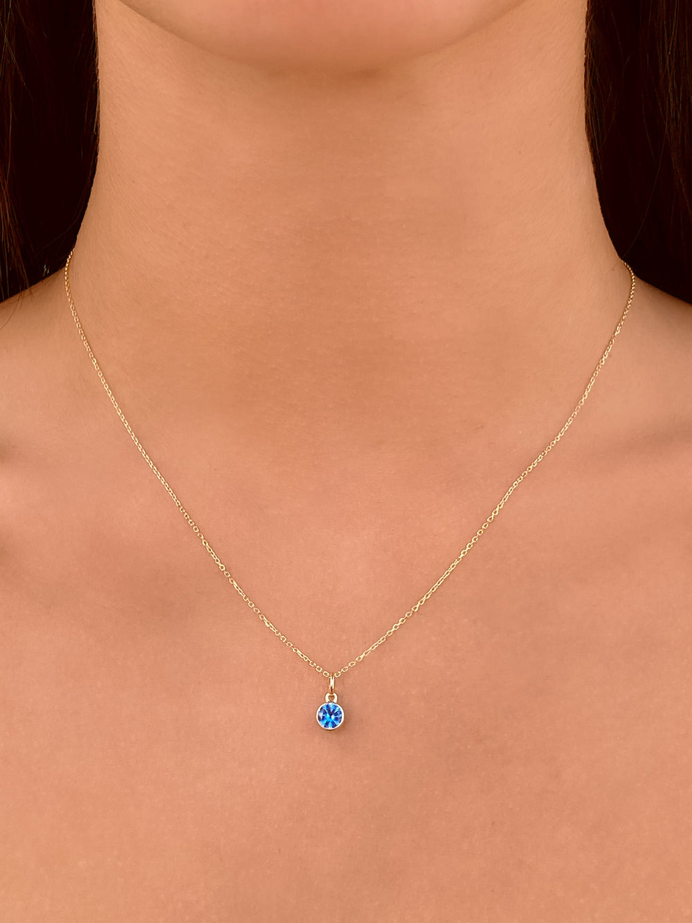 Collar Birthstone Oro 14k