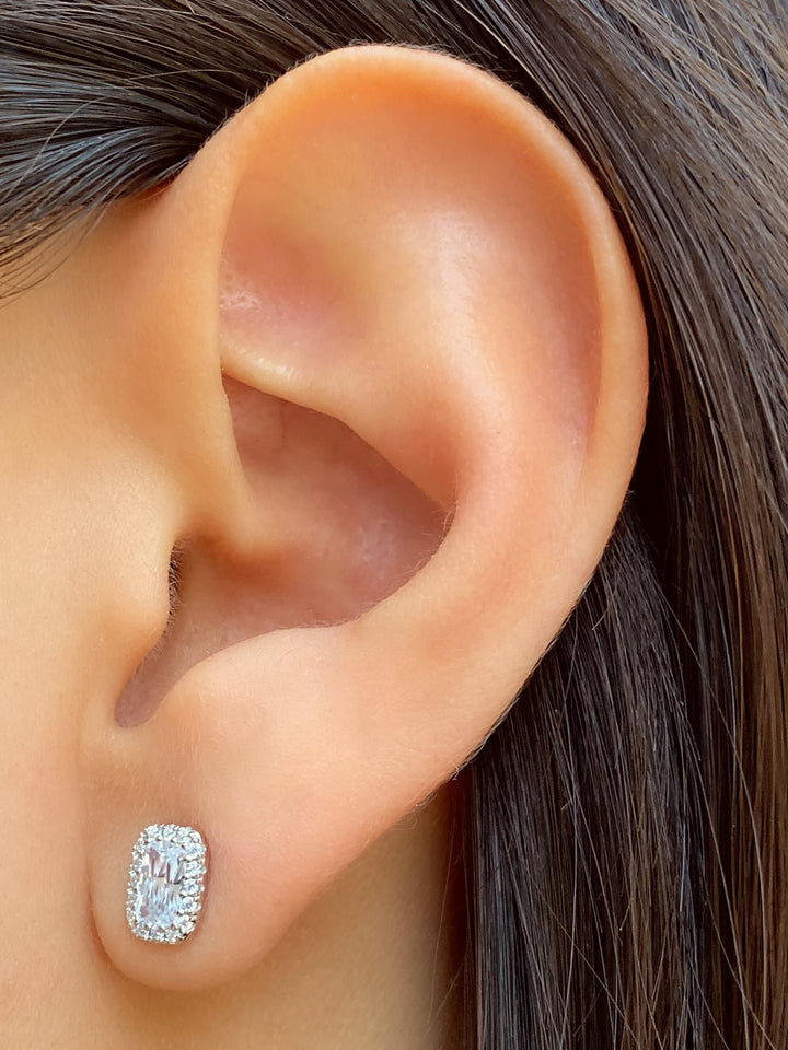 Par Arete Baguette Con Zirconias
