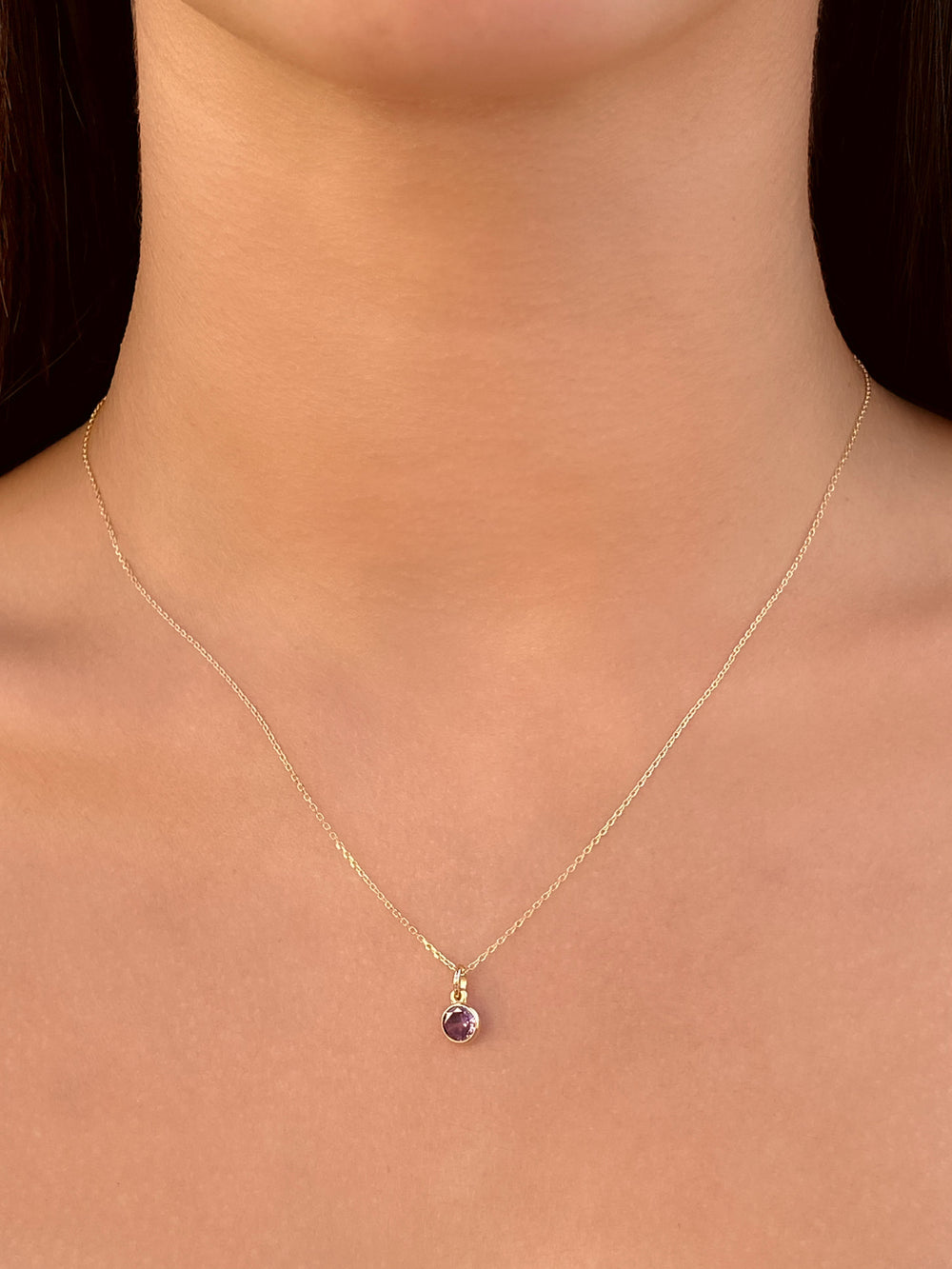 Collar Birthstone Oro 14k