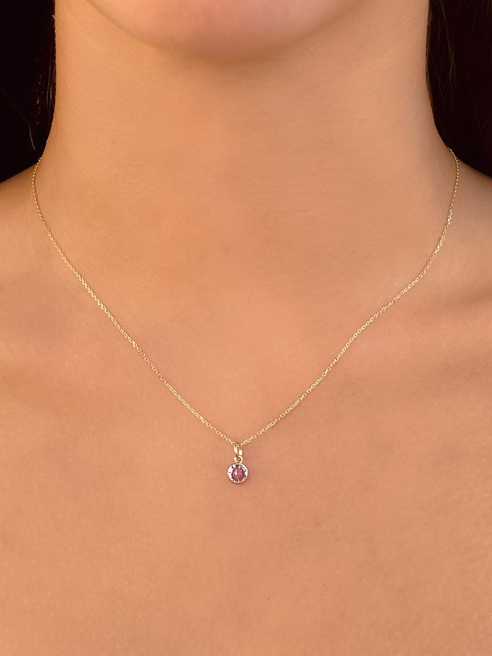 Collar Birthstone Oro 14k