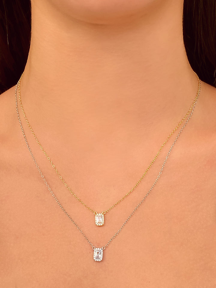 Collar Baguette con Zirconias