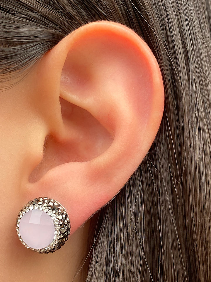 Par Minis Cuarzo Rosa