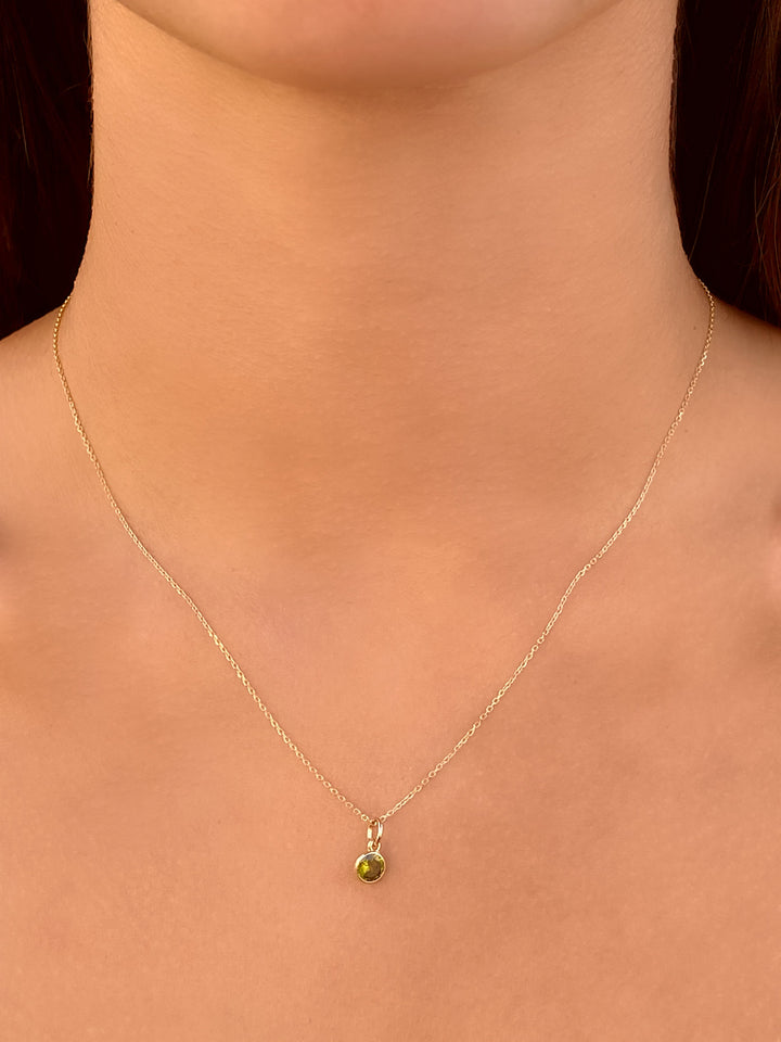 Collar Birthstone Oro 14k