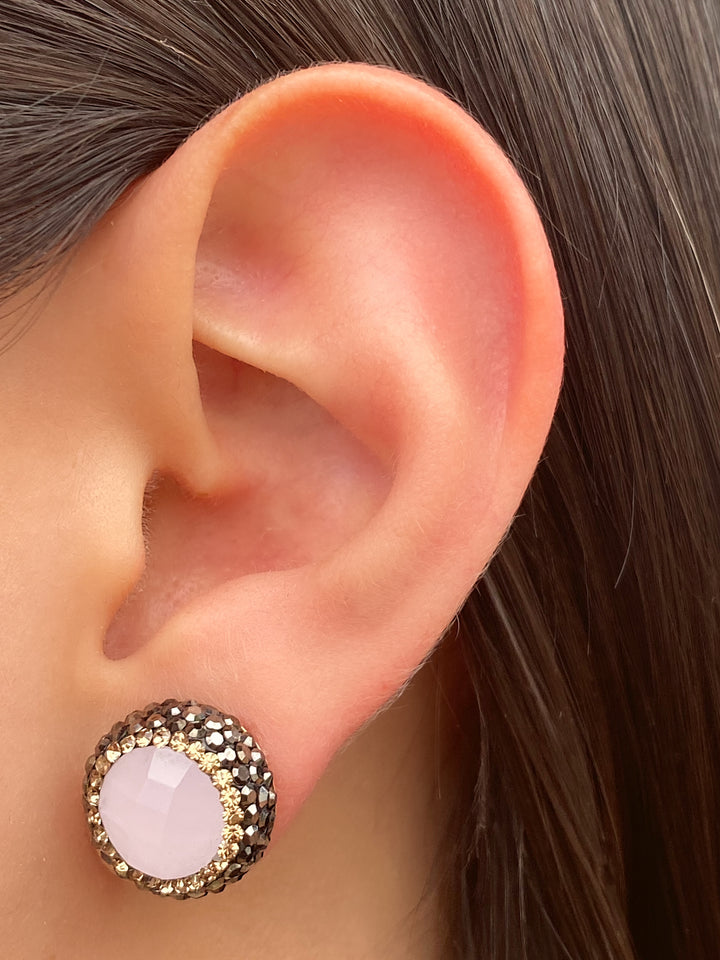 Par Minis Cuarzo Rosa