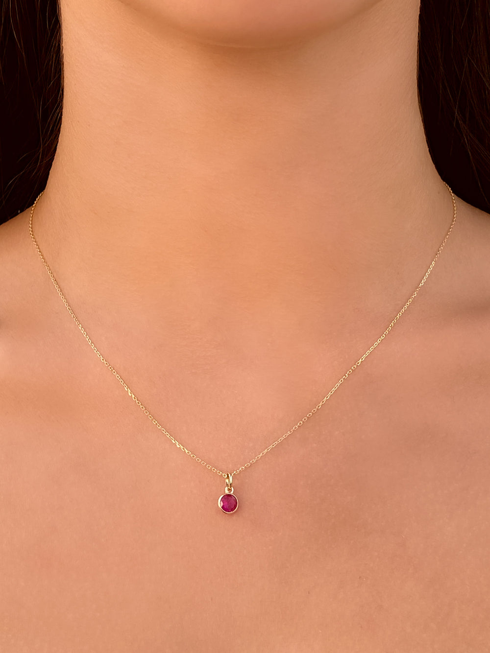 Collar Birthstone Oro 14k