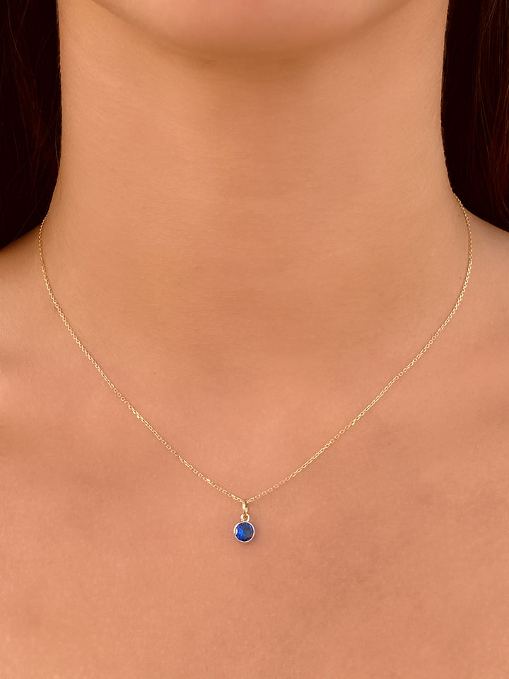 Collar Birthstone Oro 14k