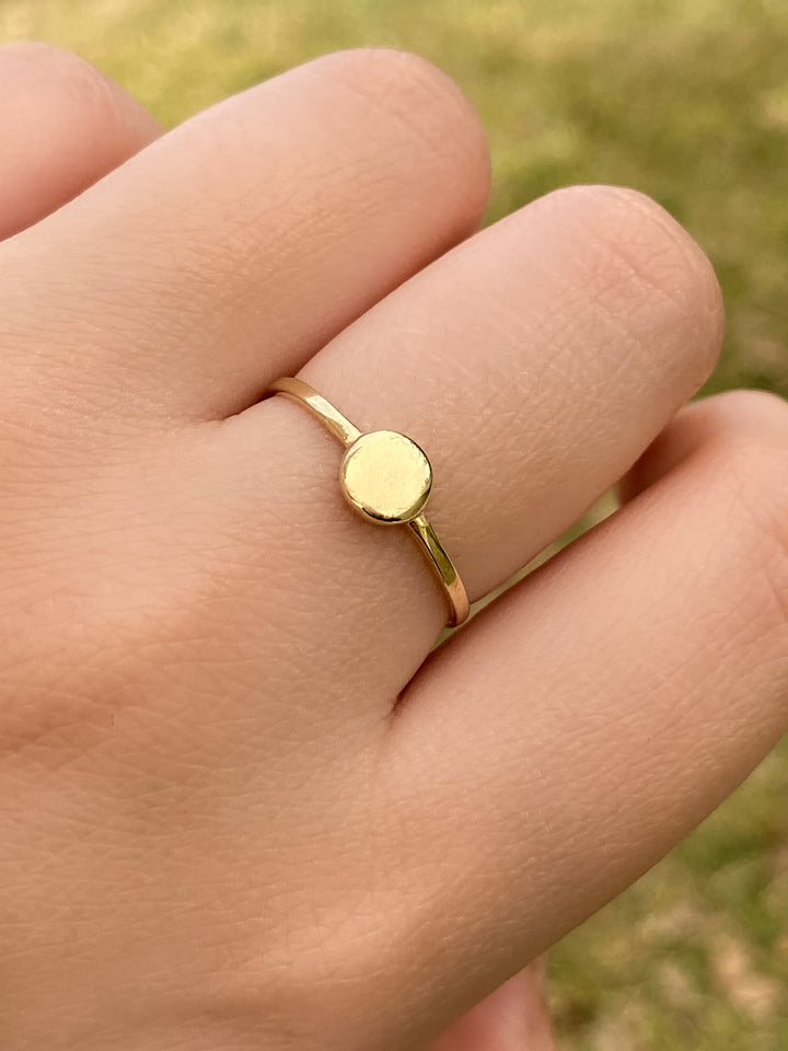 Anillo Círculo Oro 10 K