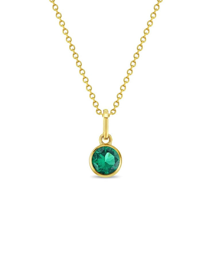 Collar Birthstone Oro 14k