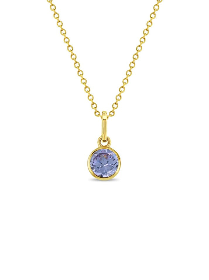 Collar Birthstone Oro 14k