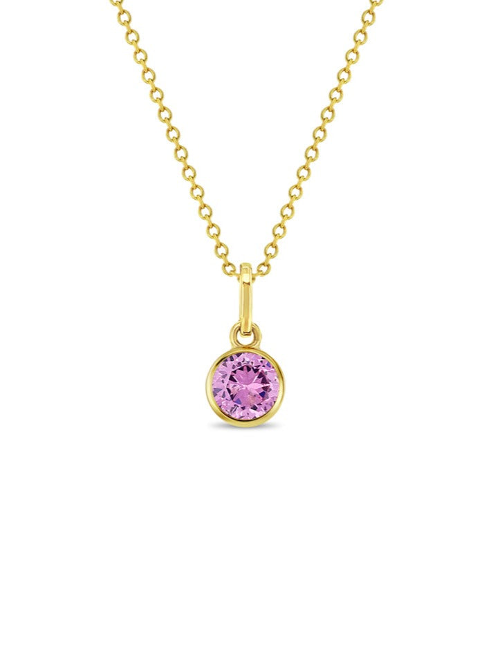 Collar Birthstone Oro 14k