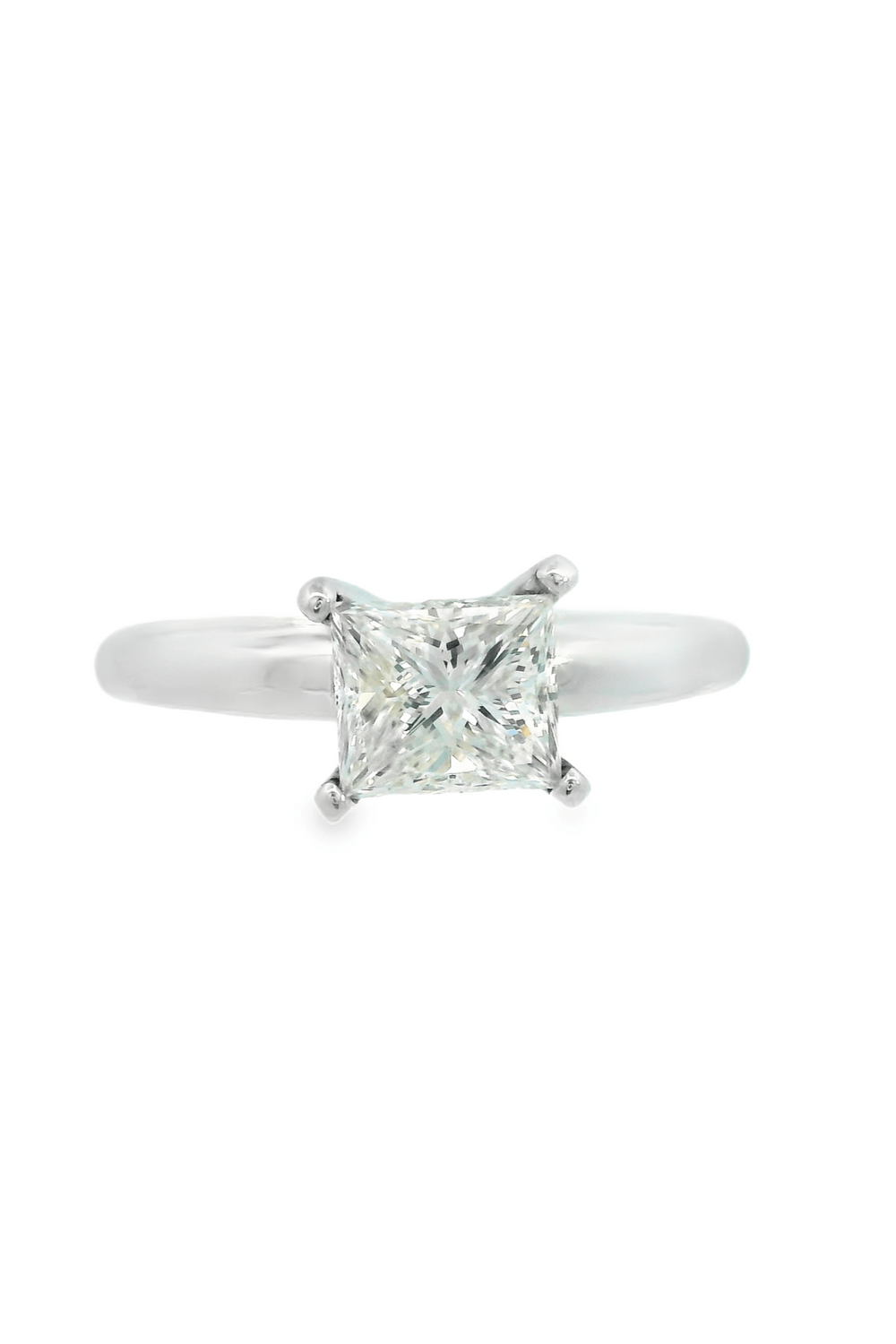Anillo de Compromiso Princess 1.02 Ct Diamante Natural