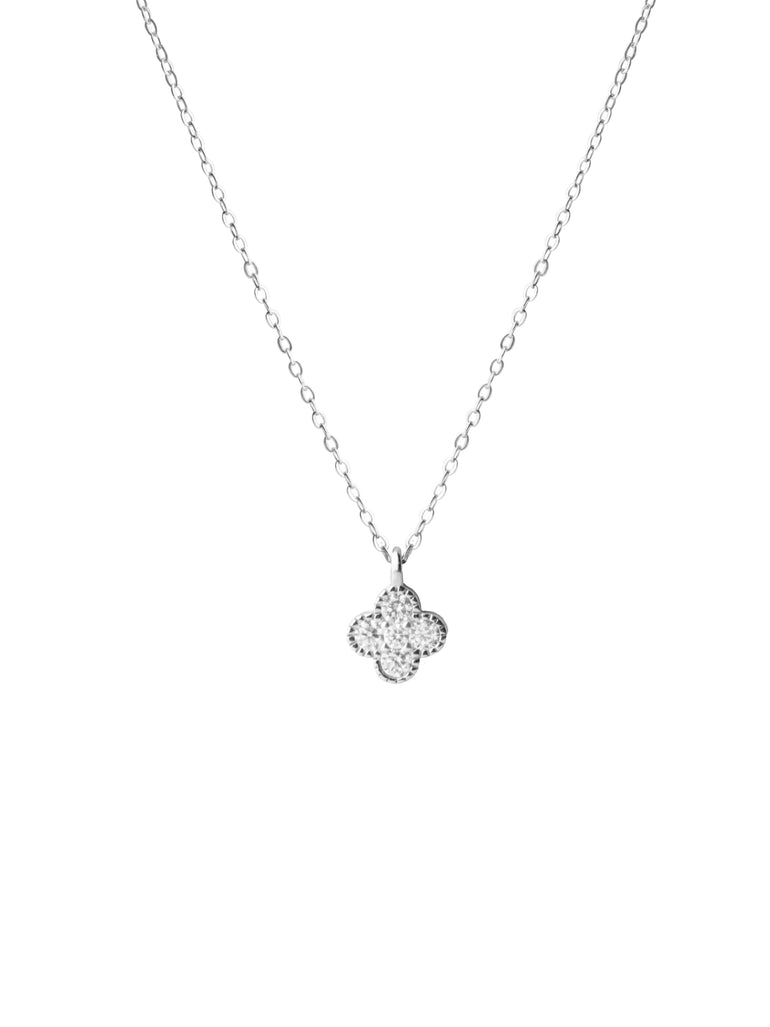 Collar Dije Trebol Moissanita 0.865 CT