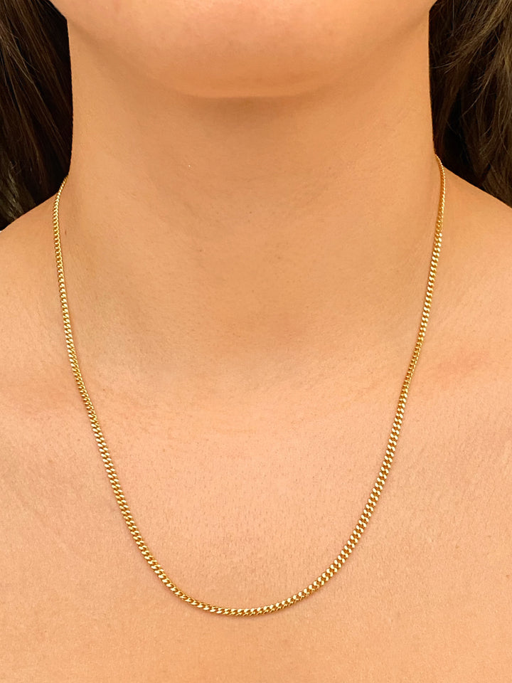 Cadena Eslabón 2 mm Oro 14k