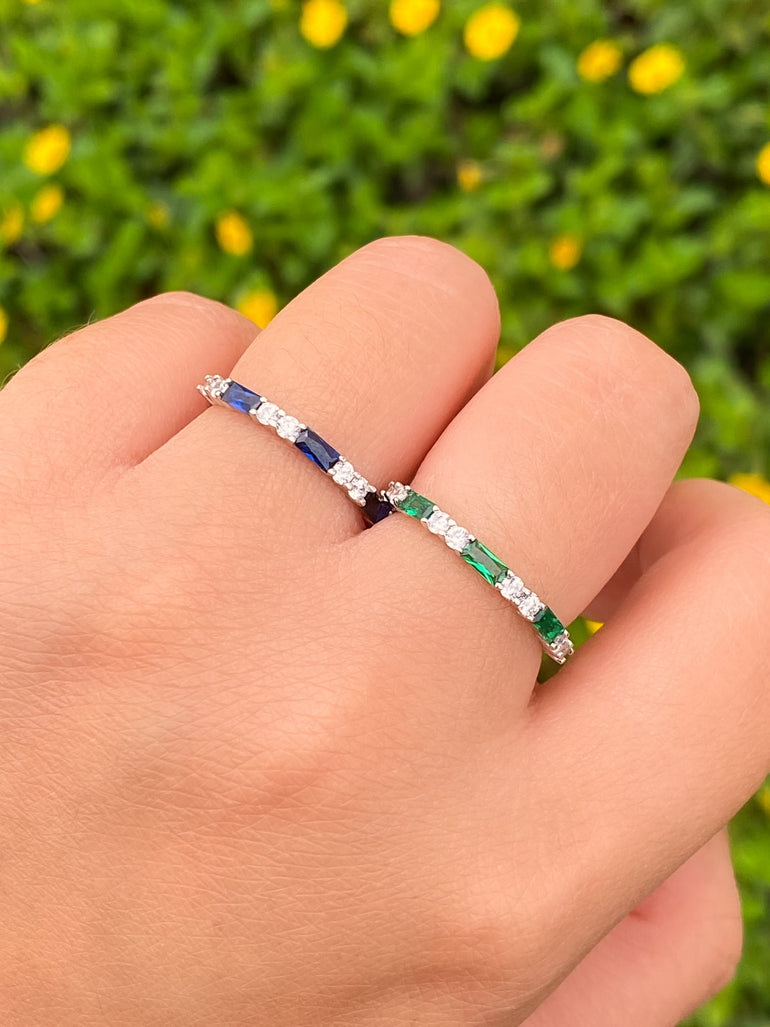 Anillo Baguettes y Zirconias