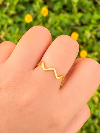 Anillo Delgado ZigZag