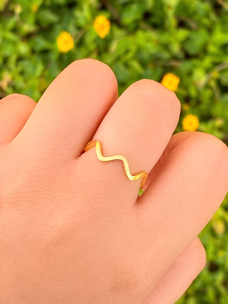 Anillo Delgado ZigZag