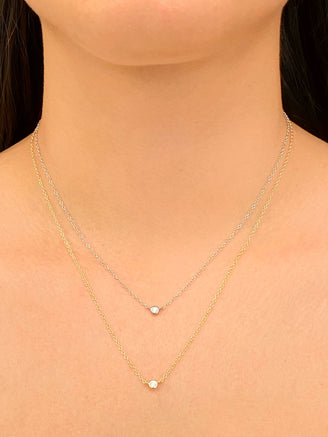 Collar Dije Mini Zirconia