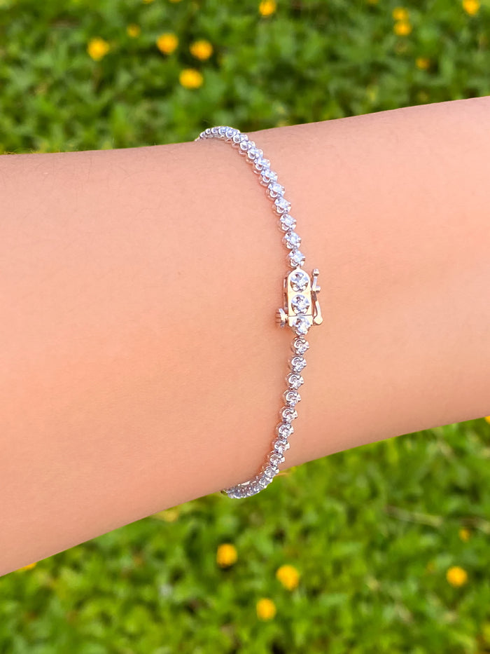 Tennis Bracelet 1 Ct Diamantes Lab Grown