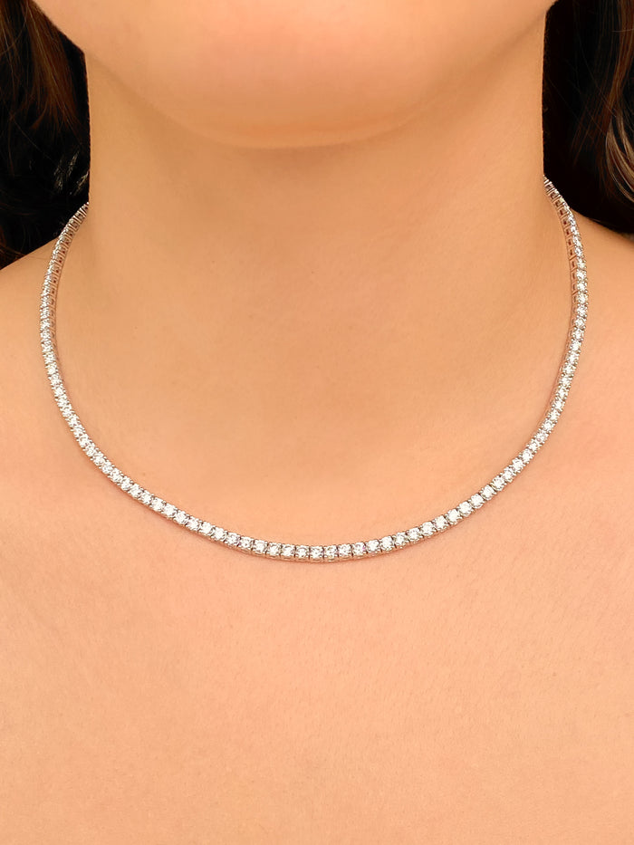 Tennis Necklace Diamantes 12 Quilates