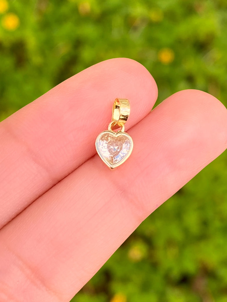 Dije Corazón con Bisel Oro 10k