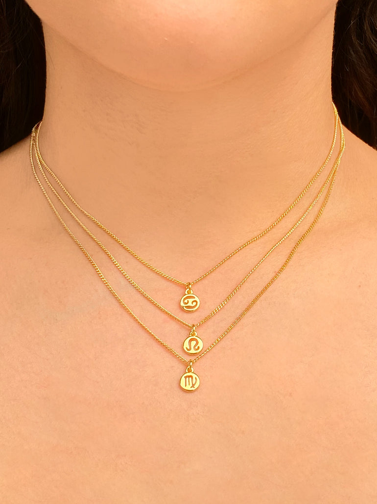 Collar Mini Dije Signo Zodiacal