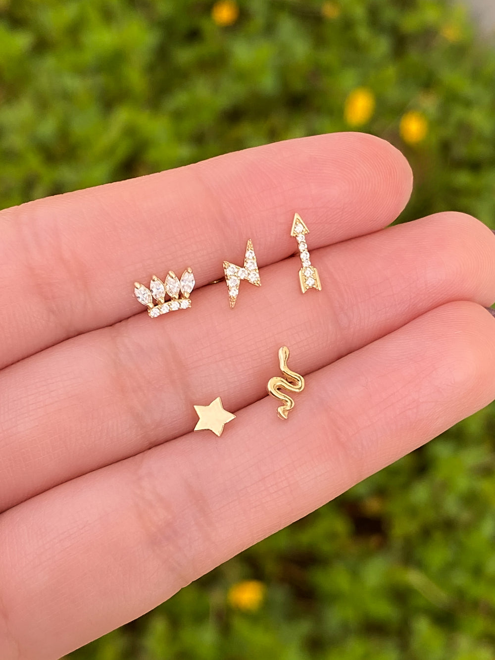 Zirconias Oro 14k