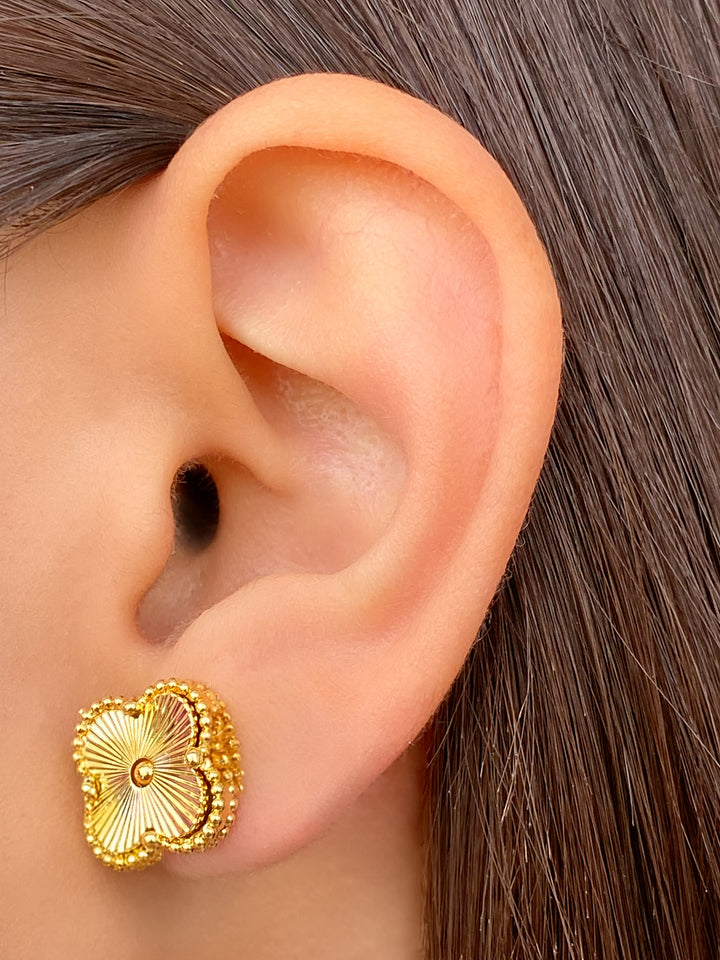 Par Arete Trebol Cuatro Hojas