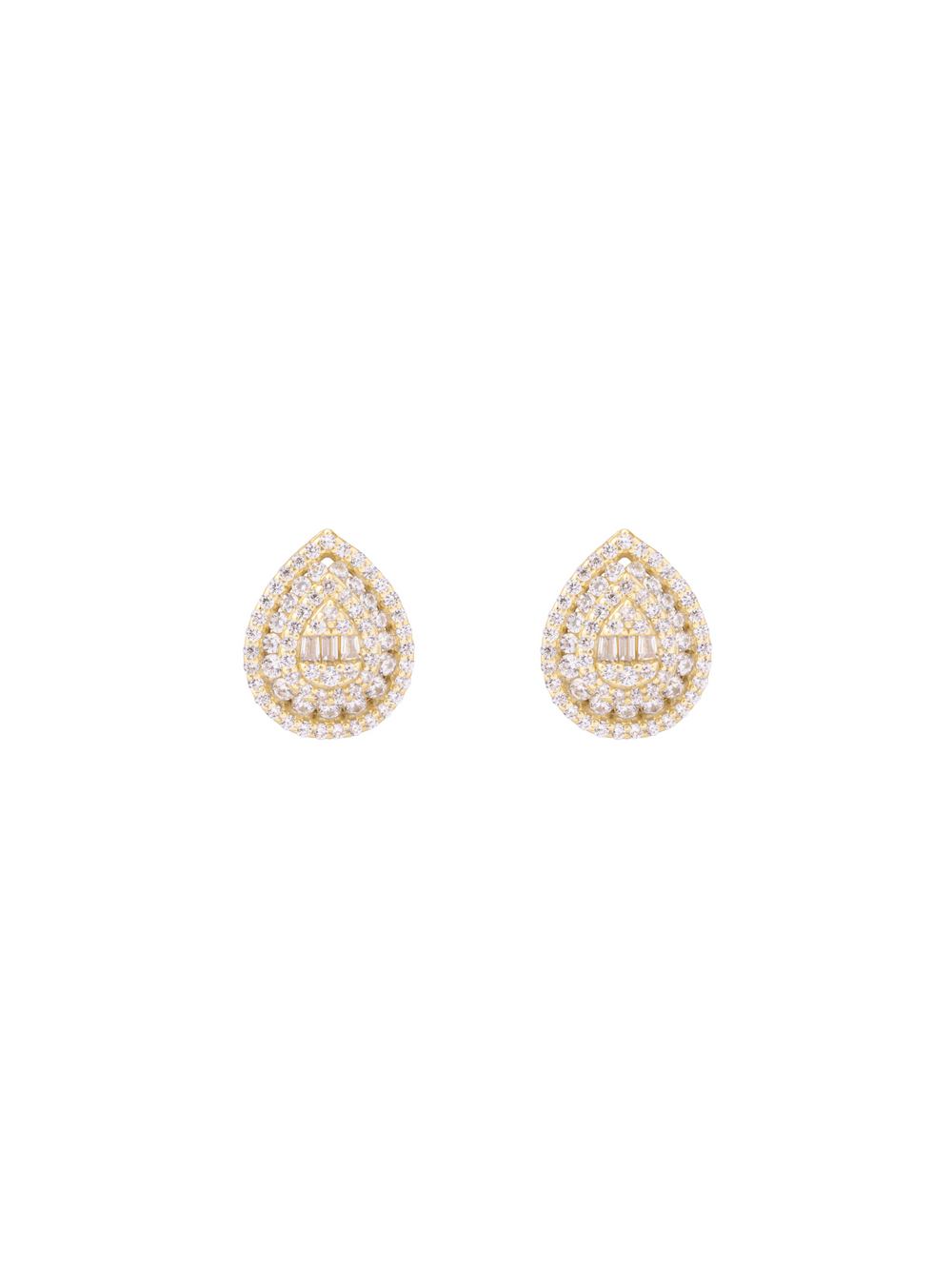 Par Arete Gota Con Zirconias