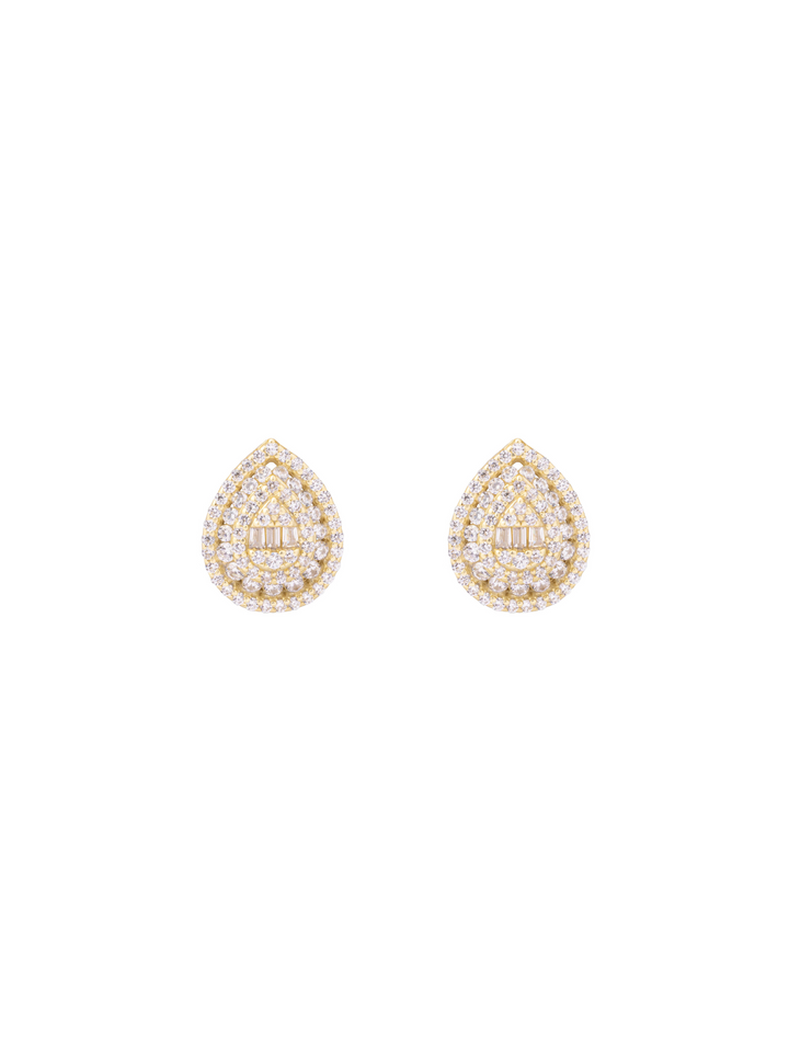 Par Arete Gota Con Zirconias