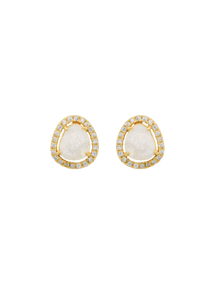 Par Arete Cuarzo Con Zirconias