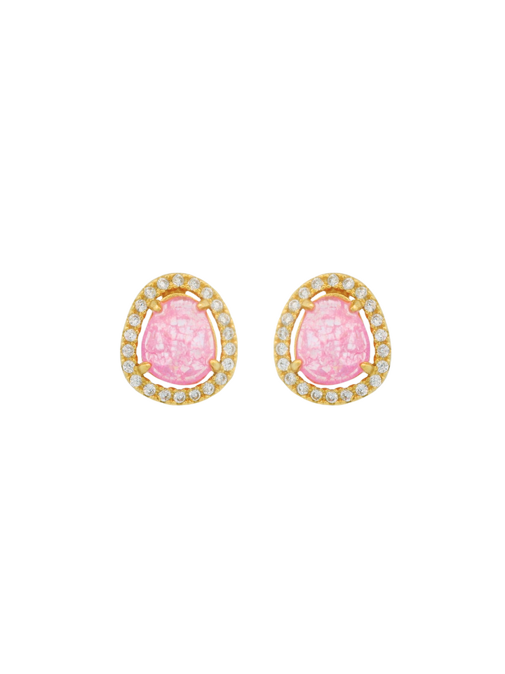 Par Arete Cuarzo Con Zirconias