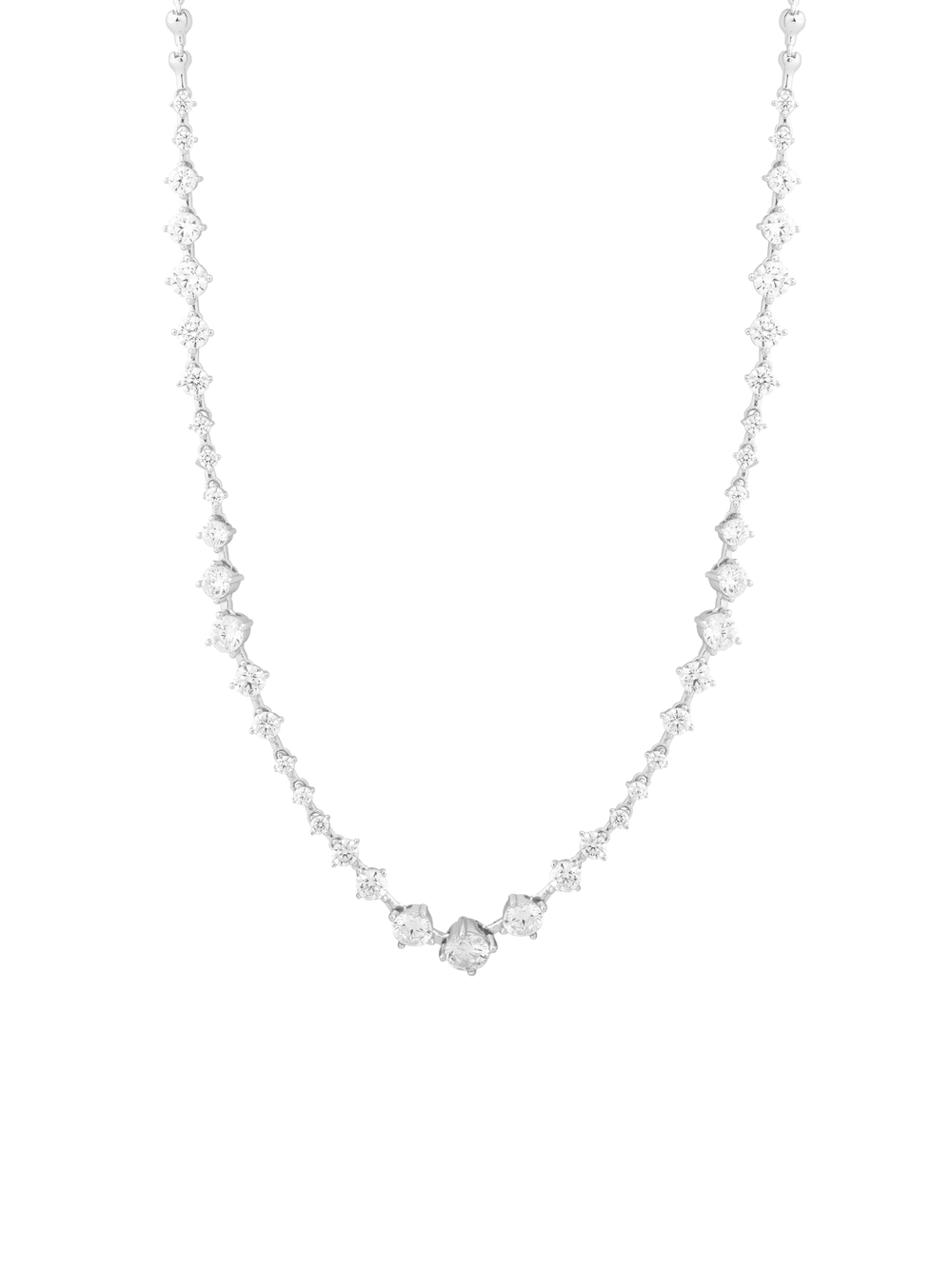 Collar Zirconias Con Bolitas