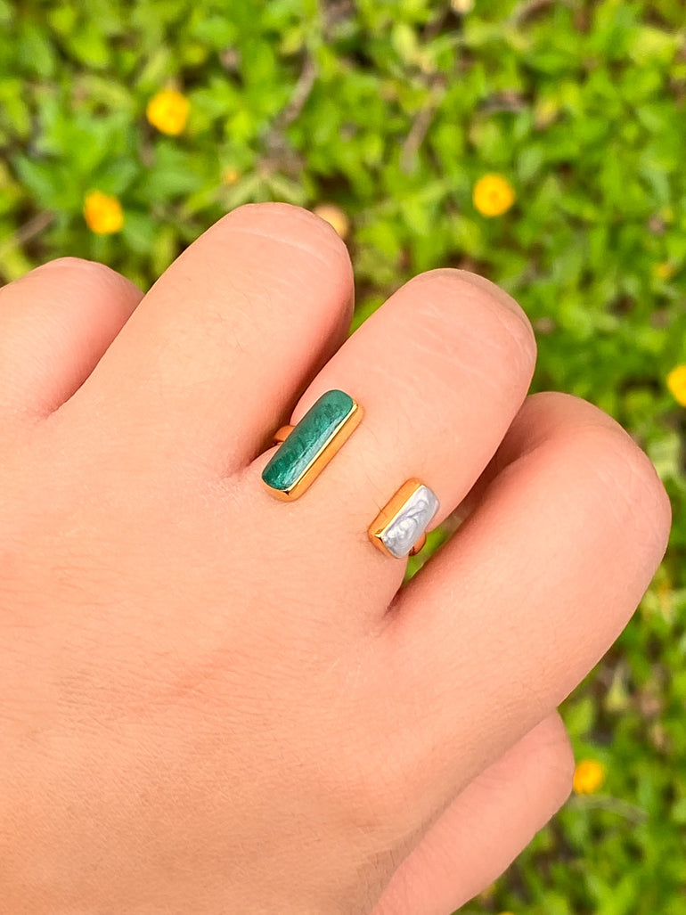 Anillo Ajustable Doble Linea