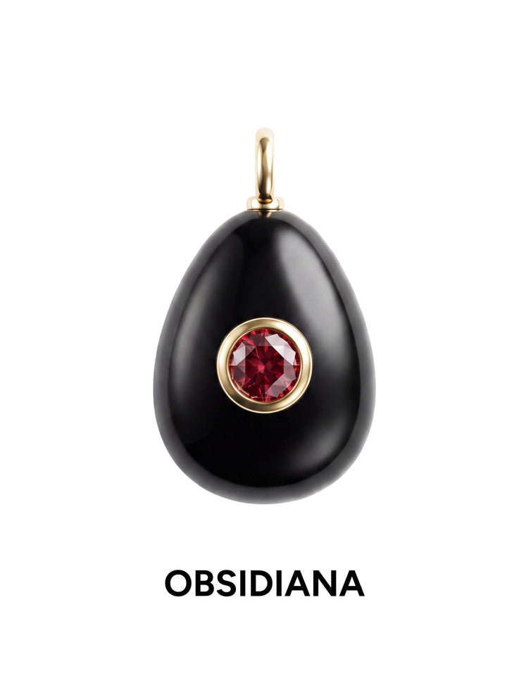 Dije Ovalado Con Centro Zirconia