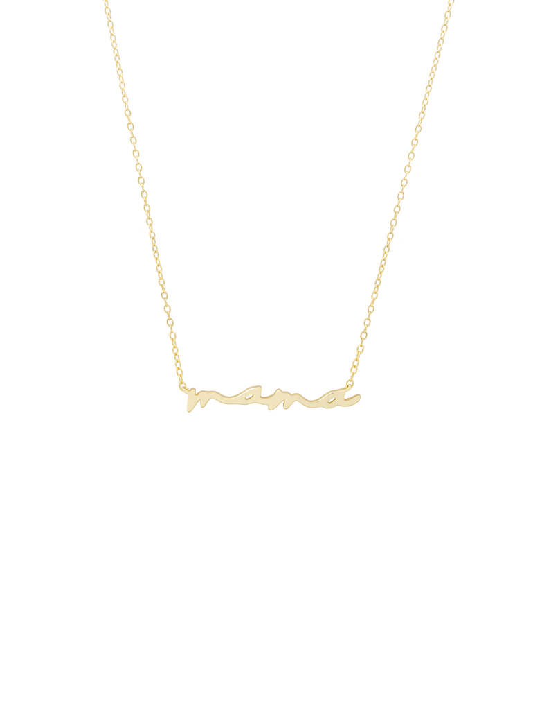 Collar Mama Letra Cursiva