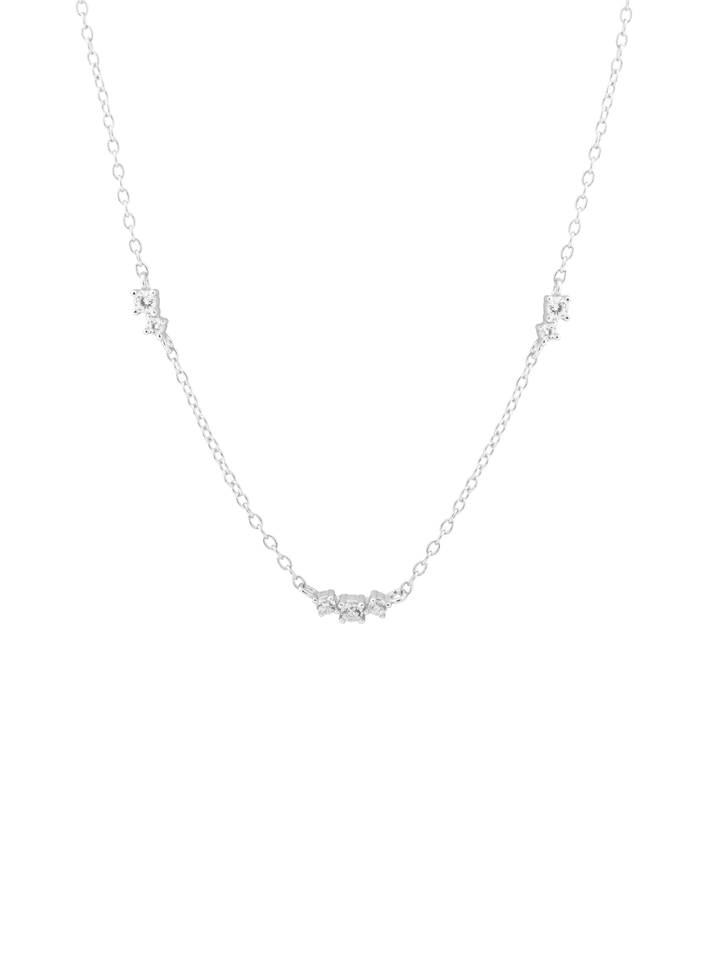 Collar Con Zirconias Intercaladas