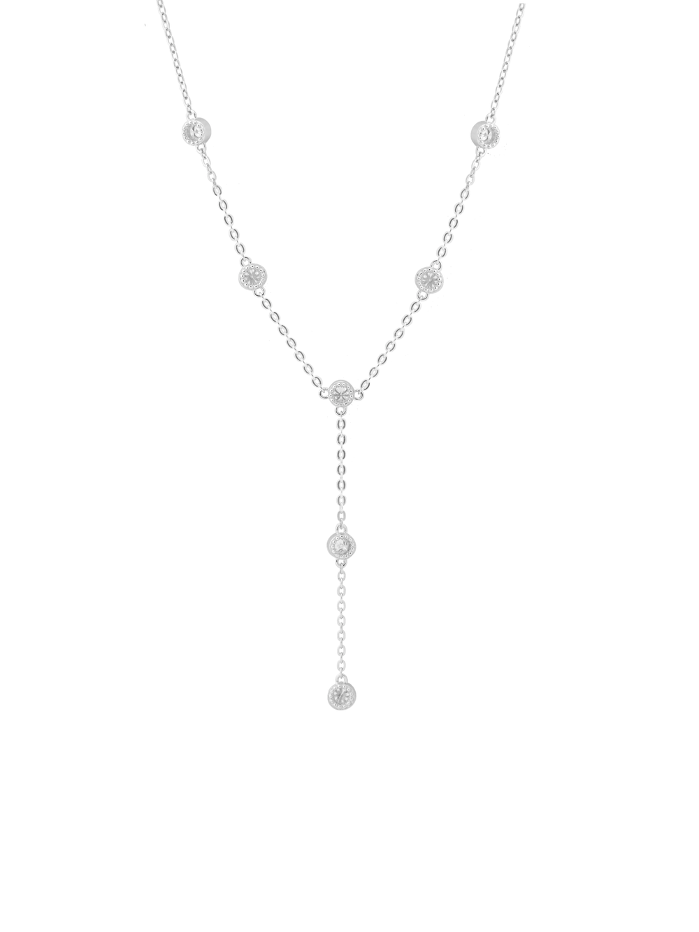 Collar Corbatin Moissanita 0.7 CT