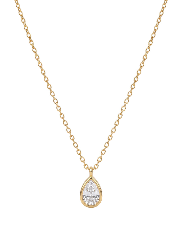 Collar Dije Zirconia Gota
