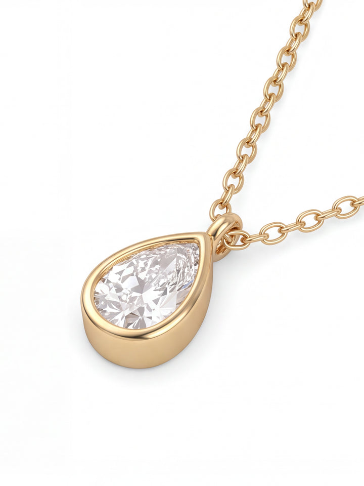 Collar Dije Zirconia Gota